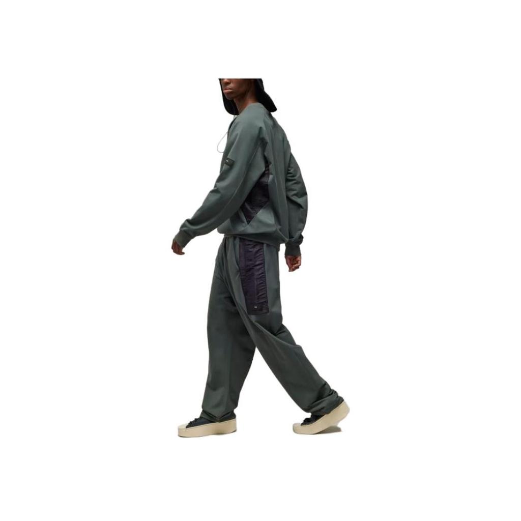 Y-3 Stretch Terry Crew Neck Sweatshirt Men Sweatshirt Green IP7670