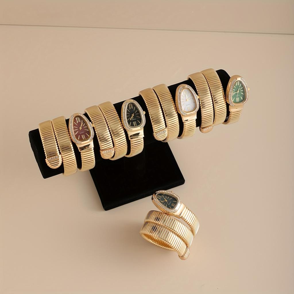 1pc-Luxury Ladies Quartz Watch Fashion Gold Ladies Watches Clock High-quality Stainless Steel Bracelet Wristwatch Gifts