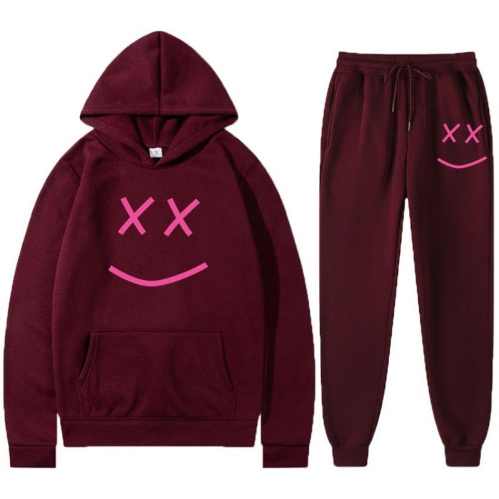 New Casual Lil Pee Singer Peripheral Commemorative Edition Simple Casual Hooded Sweatshirt Men's and Women's Set