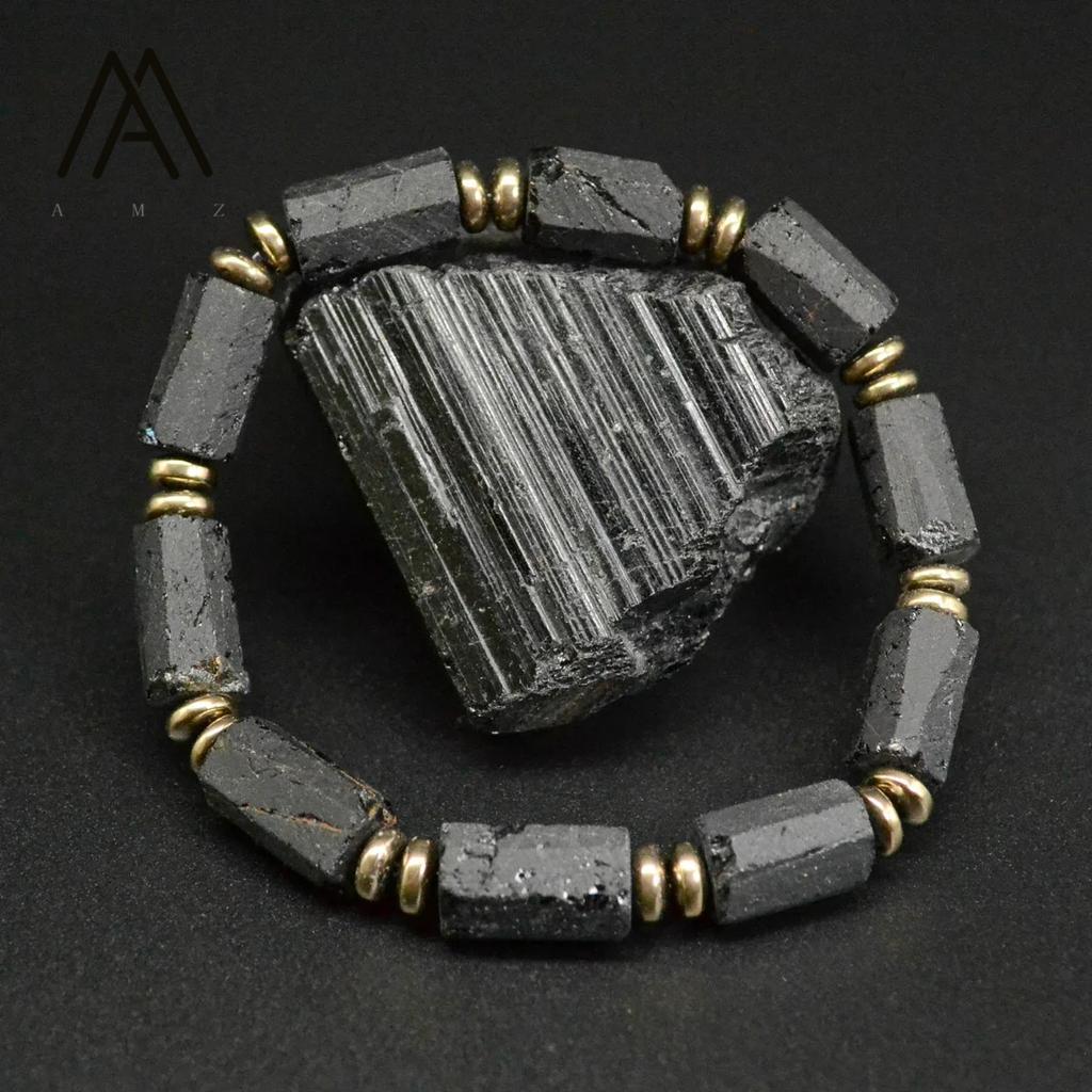 Amazing Jewelry Black Iron Rough Column Charm Bracelet Masculine Protection Amulet Classic Style Spacer Made in China