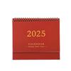 Small Desk Calendar 2024-2025, Standing Flip Desktop Calendar From 2024 To 2025 - Metal Ring Twin-Wire Binding Desktop Calendar