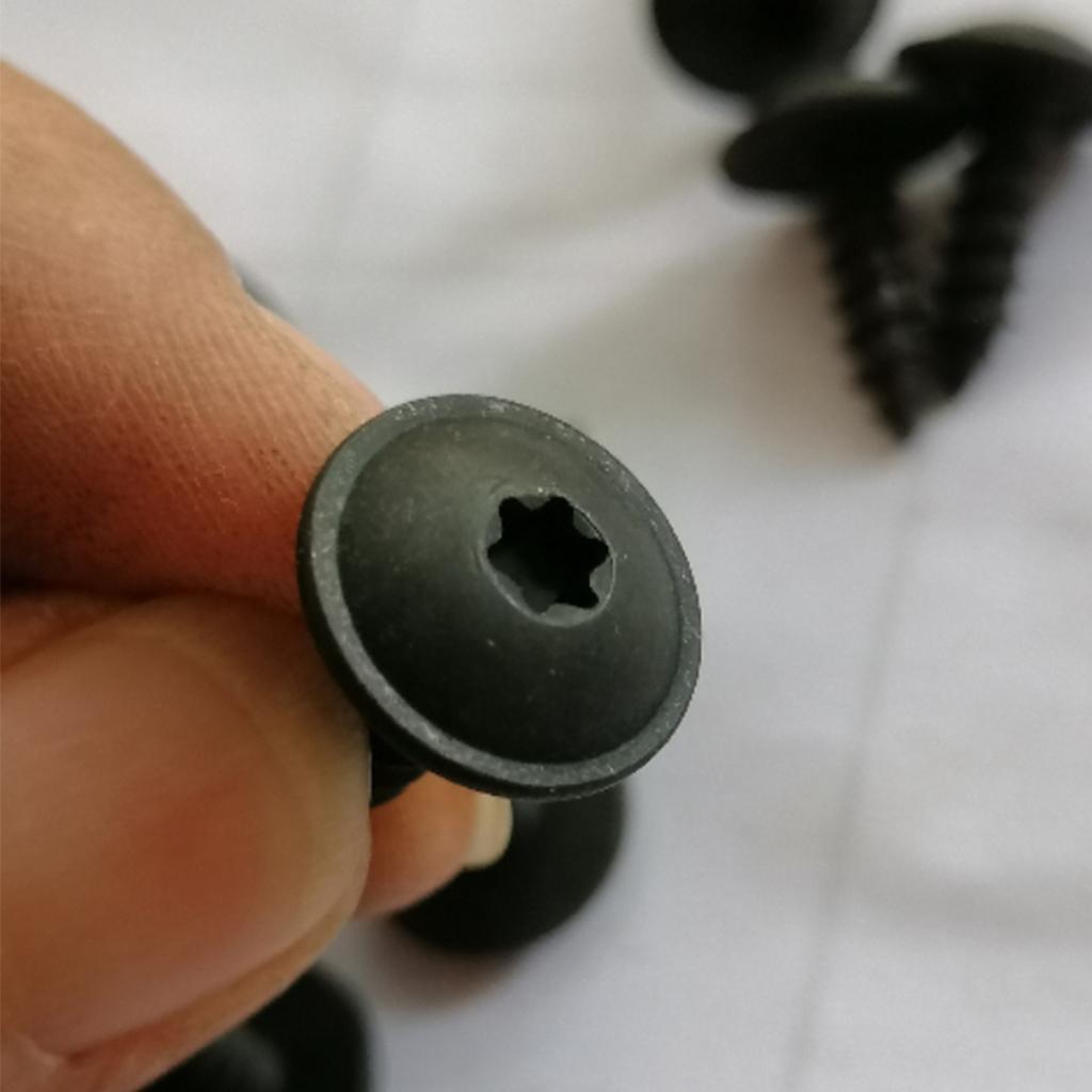 10 Stück Auto Kotflügel Schrauben Befestigungselemente Selbstschneidende Schrauben Langlebige Fahrzeugreparaturschrauben für Golf für Passat N90974701