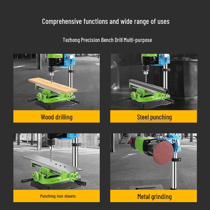 Precision Industrial Bench Drill: Compact Electric Drill Press & Automatic Hole Punching Machine