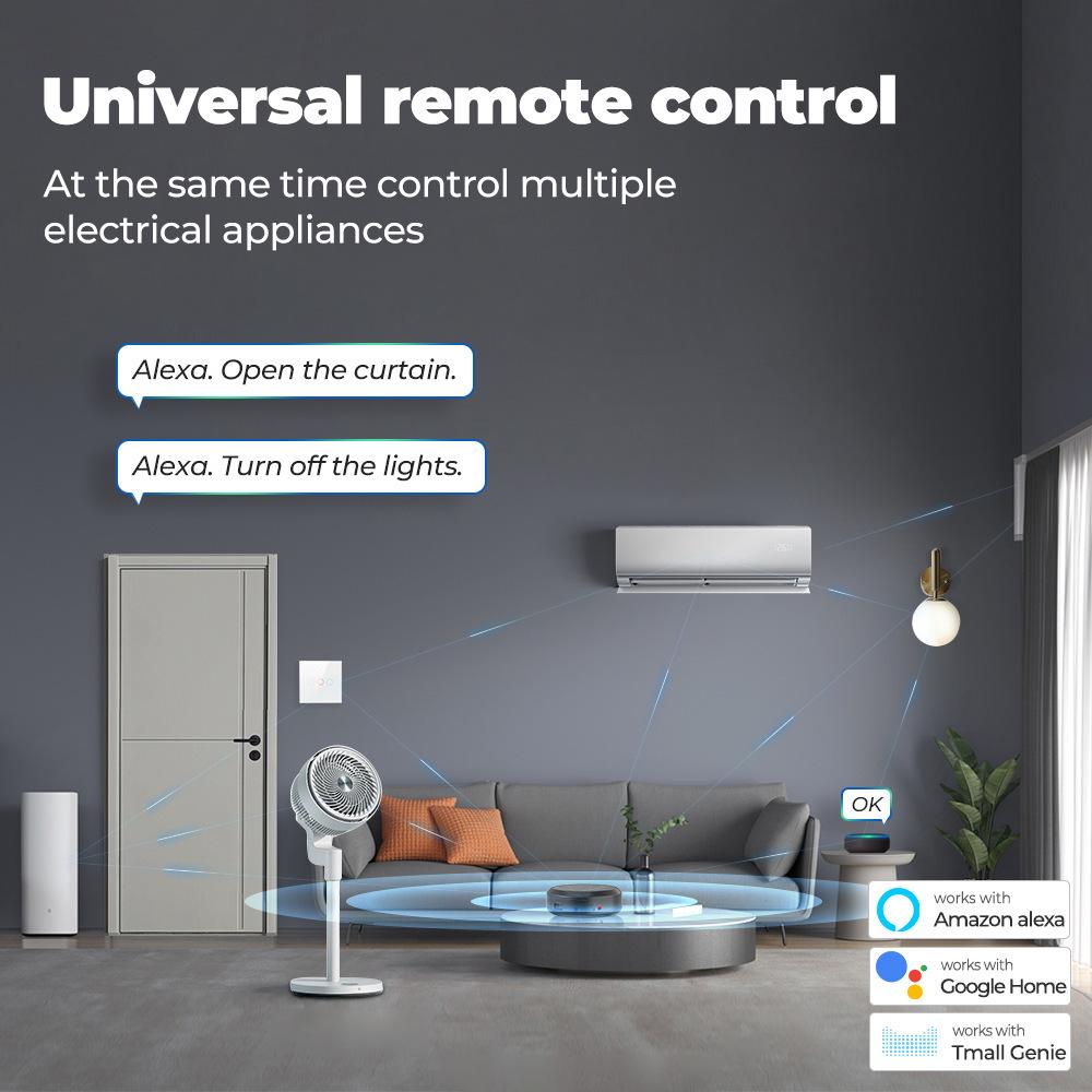 Wi-Fi Smart Infrared Remote Control with Voice and Timer Compatibility