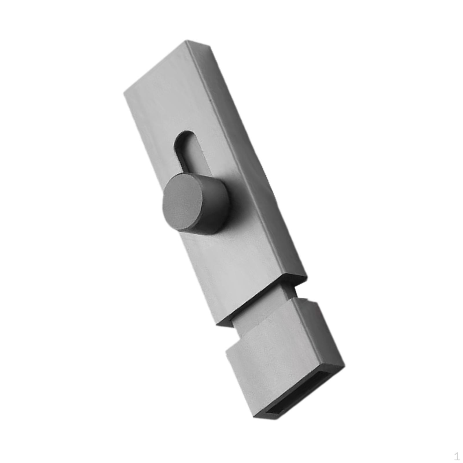 

Door Gate Latch Nordic Versatile Hardware, Aluminum Alloy Slide Lock for Home Office серый