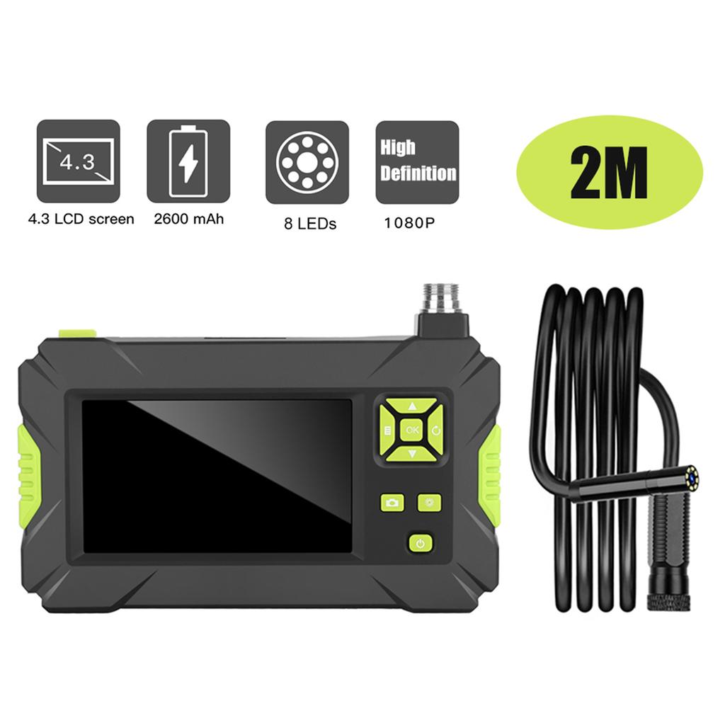 4.3in P30 1080P HD Pipe Inspection Endoscope Camera IP67 Waterproof Industrial Borescope