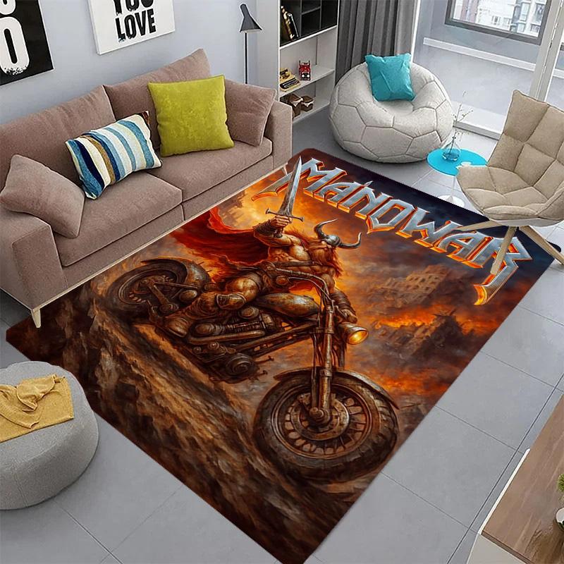 Manowar: Blood Kings carpet Doormat Living room and bedroom mats Dormitory decoration Bathroom mat Office chair cushion