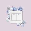Flower Green Leaves Plants Sticker Long Lasting Flower Switch Sticker Elegant   Room