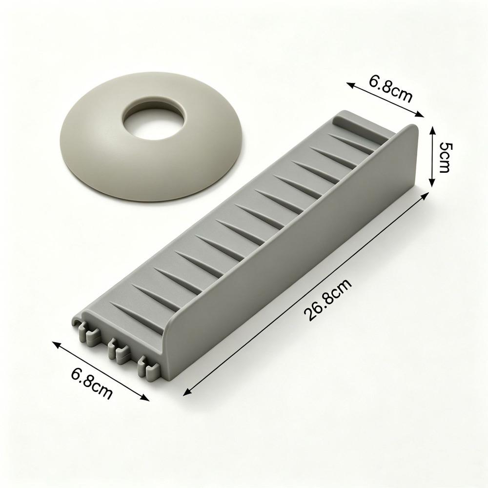 Suction Cup Base Silicone Drain Mat Connectable Sink Splash Guards Water Blocking Board Sink Area Style 3