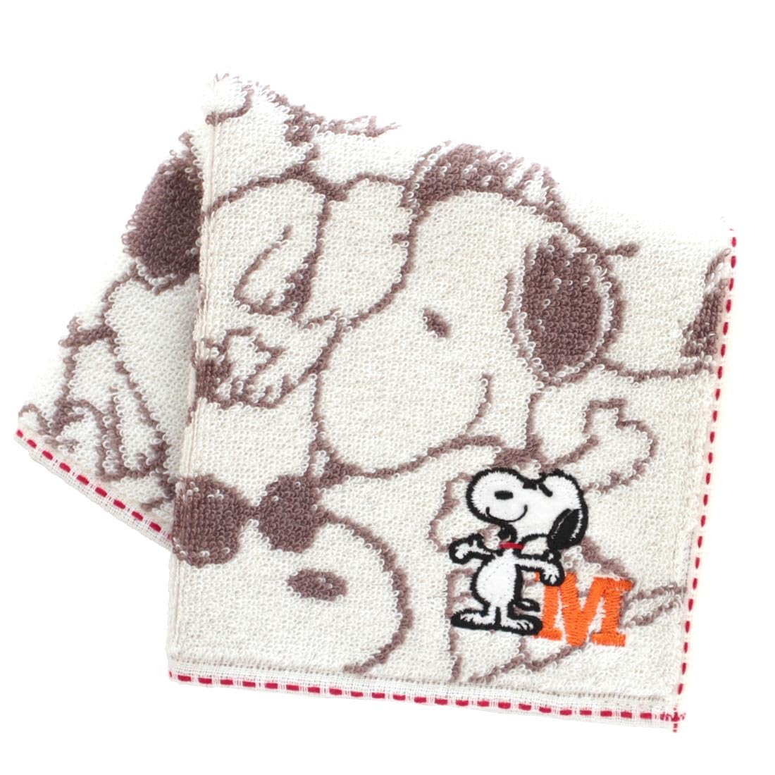 Snoopy Initial Towel Handkerchief 0037 Towel Hand Towel 25cm 000193 [Blooming] (M) Women s Approx. (M)