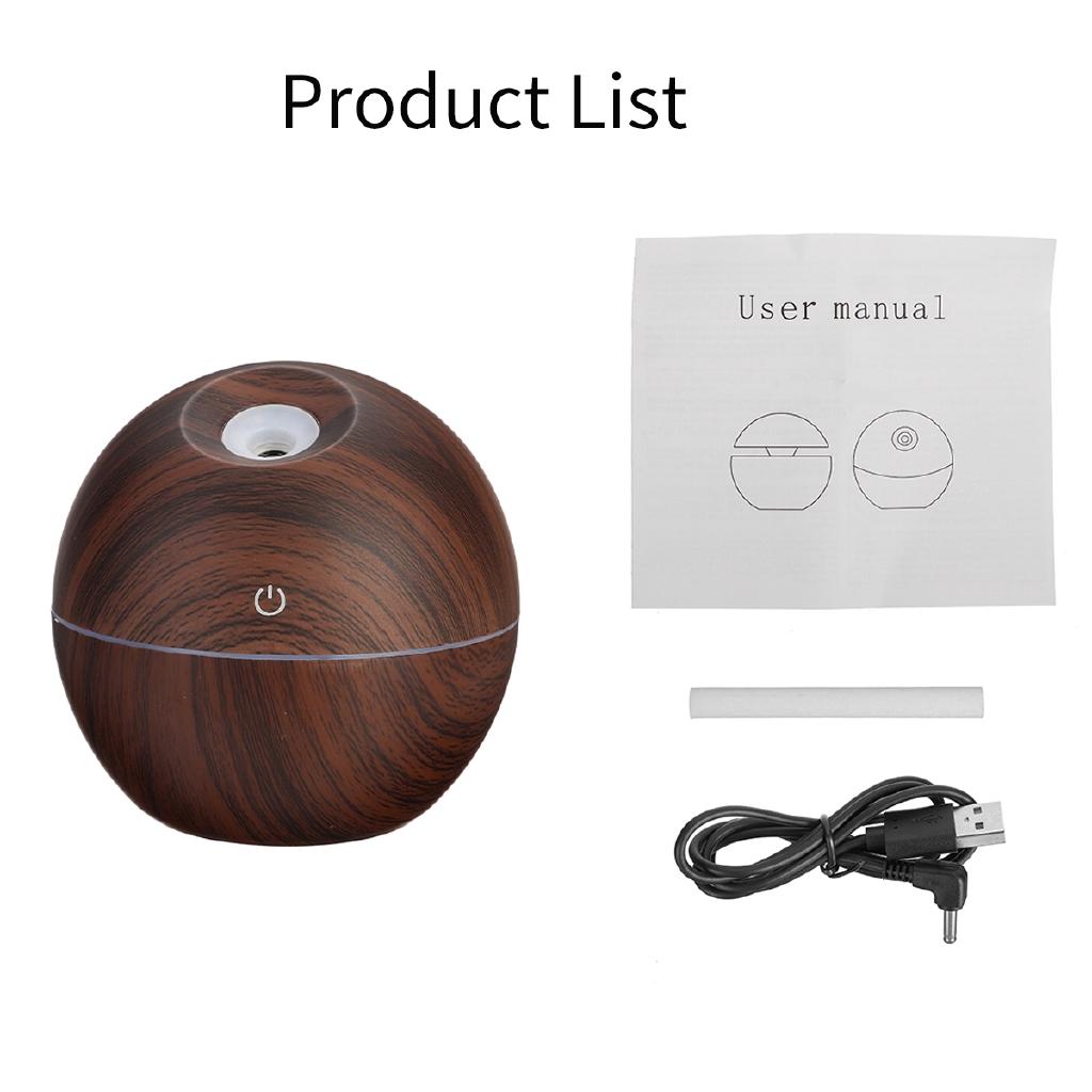 7 Color USB Aroma Essential Oil Diffuser Air Purifier LED Night Light Ultrasonic Cool Mist Humidifier Home Office 130ML