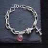 Fashionable Retro Bear Diamond Bracelet - Women's Unique High-End Charm