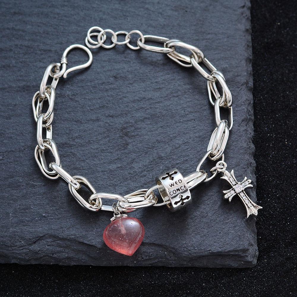 Fashionable Retro Bear Diamond Bracelet - Women's Unique High-End Charm