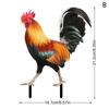 Garden Rooster Statue Chicken Sculpture For Yard Decor Weatherproof Hen Figurine For Patio Backyard Home Outdoor Decoration