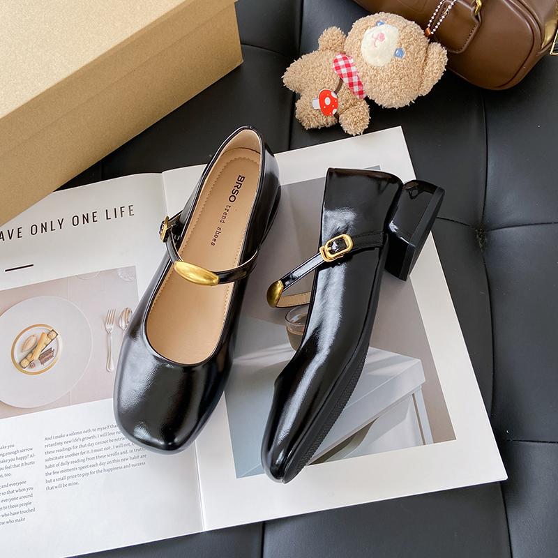 

Платформа Кожа Женская Обувь Женская Повседневная Оксфорды Лоферы Квадратный Каблук Дамские Металлическая Цепь Обувь Лолита Мэри Джейн Женские Мокасины 40 чёрный