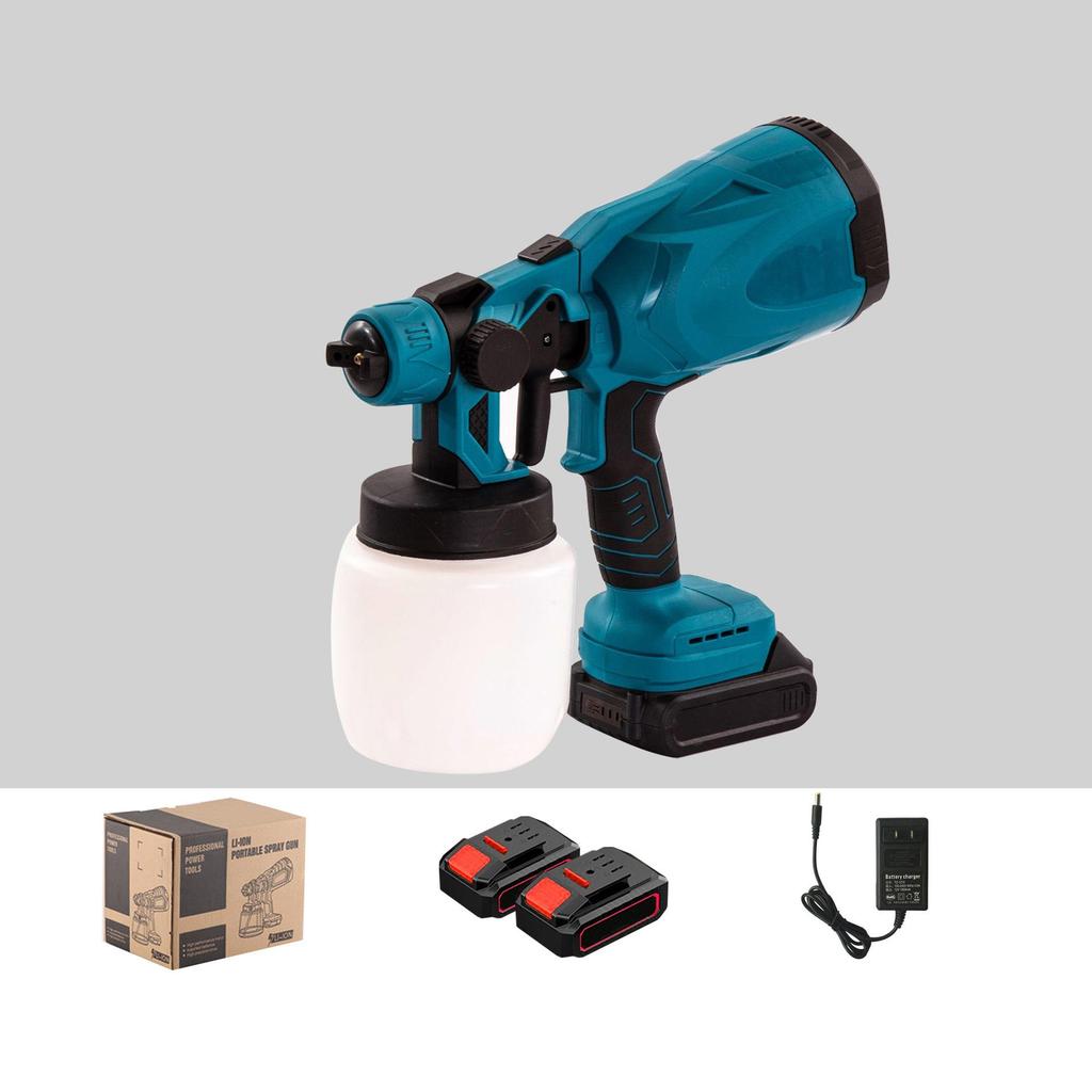 Pistola a spruzzo elettrica 800ML Spruzzatore di vernice elettrico portatile senza fili ad alta potenza Home DIY Facile a spruzzo per Makita 18V Batteria