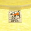 Hanes 70s Made in USA Vintage Print Short sleeve T-shirt M 38-40 yellow Men's Used