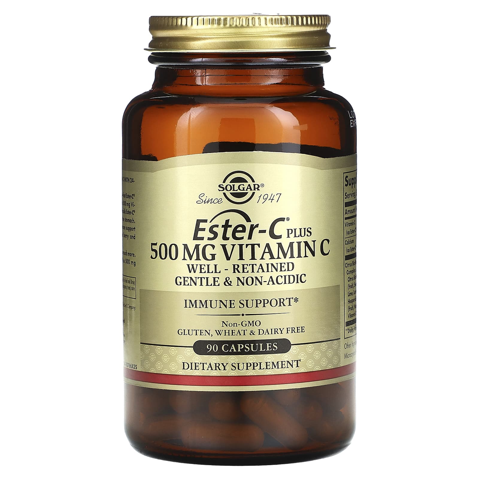 

Ester-C Plus, Vitamin C, 500Mg, 90 Capsules