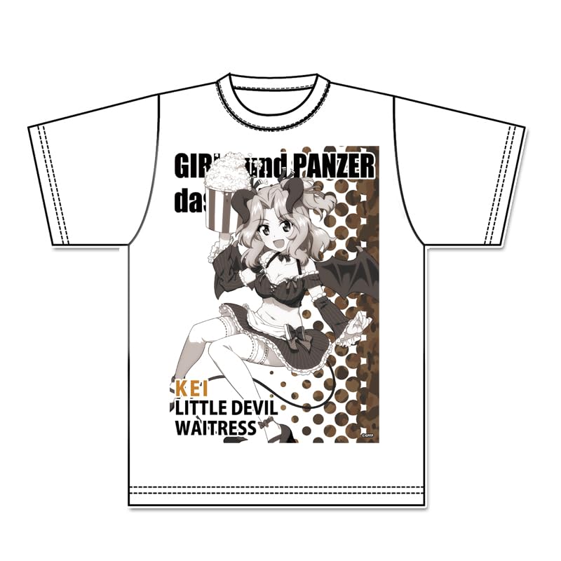 Girls Panzer Final Chapter Kei Original Graphic Little Devil Waitress & T-Shirt