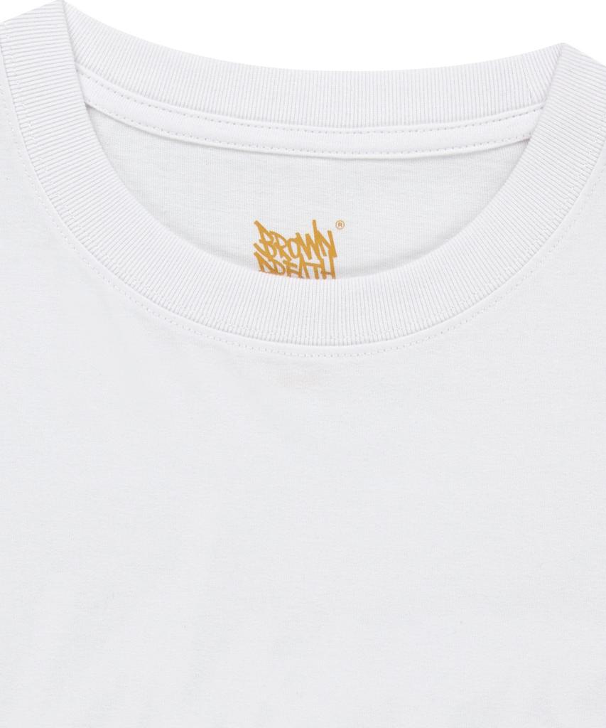 BROWNBREATH Splash Tag Tee - White