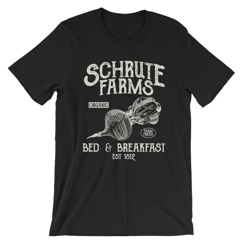 Schrute Farms T-Shirt. The Office Dwight 100% Cotton Premium Tee NEW