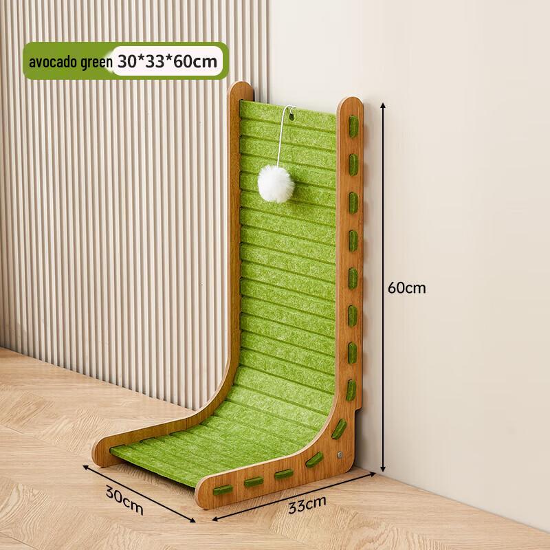 Mollis L-Shaped Felt Cat Scratcher & Nest with Toy
