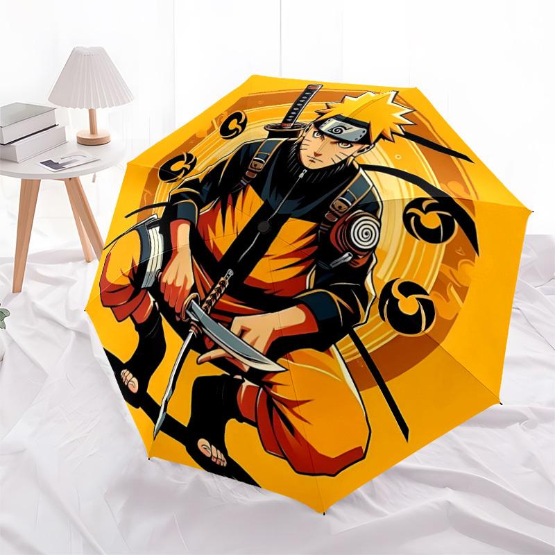 1PC Print Personality Umbrella, Featuring Automatic Folding, And Shielding. This Sturdy And Durable Umbrella with Eight Ribs Is Convenient for Outdoor