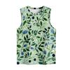 Women's Casual Round Neck Printed Sleeveless Vest Tops Vest