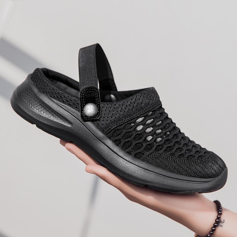 Summer Women Slippers Casual Plus Size Black Grey Closed Toe Elevator Sandals Shoes for Girls