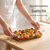 ZISIZ 3.0L Heat-Resistant Borosilicate Glass Rectangular Baking Dish
