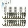 1/2SETS Key Hanger With Screws Wall Mounted Retro Kitchen Bathroom Accessories Anti-collision Home Storage Hook Organizer