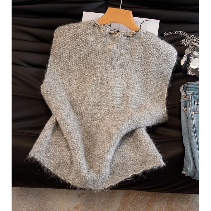 Elegante Damen Strickweste mit V-Ausschnitt