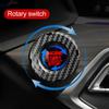 Push Start Button Cover Carbon Fiber Push Start Button Ignition Protective Cover Interior Start Stop Button Cover Car Decoration