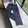 Men's Jeans: Stylish All-Over Print, Autumn Lightweight, Straight-Leg, Trendy Loose-Fit.