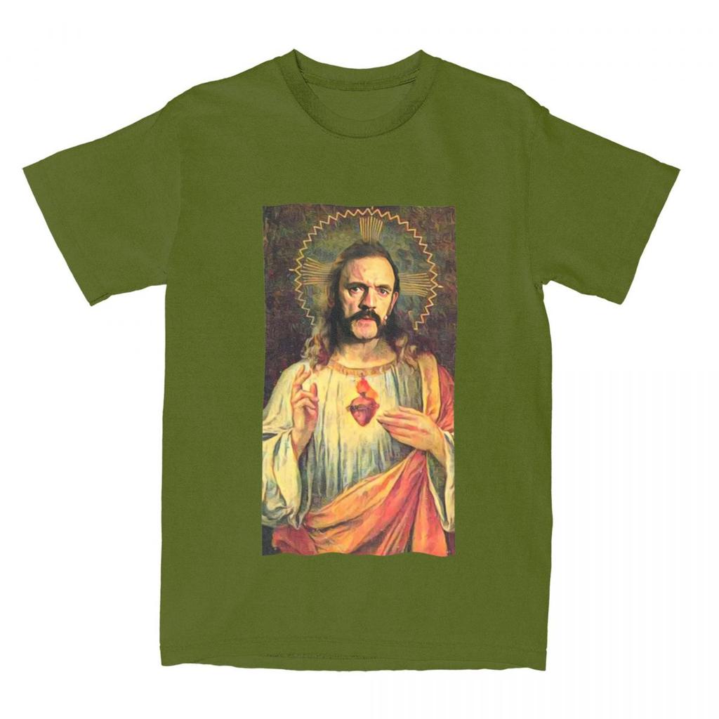 Maglietta Merch di Saint Lemmy Uomo Donna Divertente Cotone Puro Vestiti Estivi