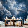 Wallpaper - Astronomical Wonders: Clouds And Stars In Harmonious Combination