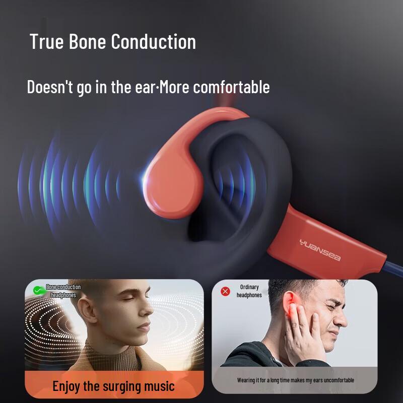 Yardworld X7 IPX8 Bone Conduction MP3 Sports Headphones