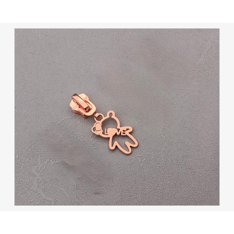 

нет. 3 Нет. 5 Нет. 8 Детское пальто из нейлона, металла и смолы, с мультяшной застежкой-молнией и позолоченной салатовой головой