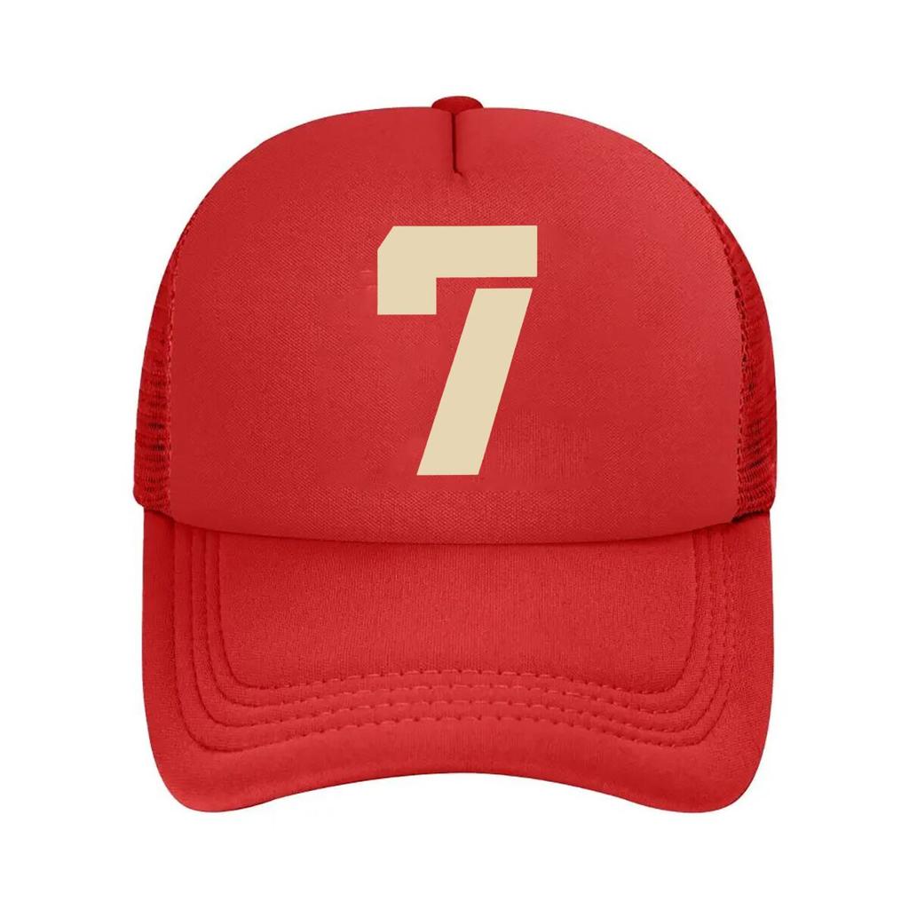 One Top Unisexs and Womens Same Style Number  Printed Spring and Summer Sunshade Net Hat Fashionable  Mesh Baseball Cap