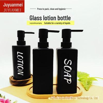 11,9oz Glazen Lotionfles voor Handdesinfectiemiddel, 350ml Lege Zeepdispenser.
