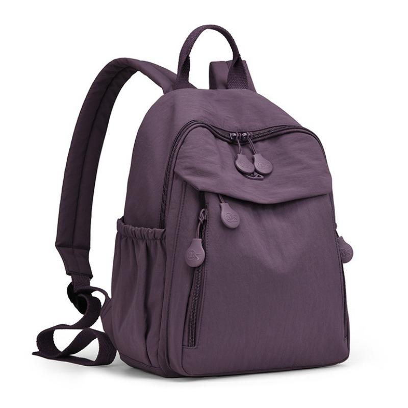 Ultra-Light Waterproof Nylon Women Backpack Minimalist Commute Daypack Student School Bags Multi-Pocket Casual Travel Rucksack