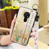 Anti-knock Flower Phone Case For Nokia 6.2/7.2 Dirt-resistant Silicone Oil Painting Waterproof Soft Case Wristband Ring
