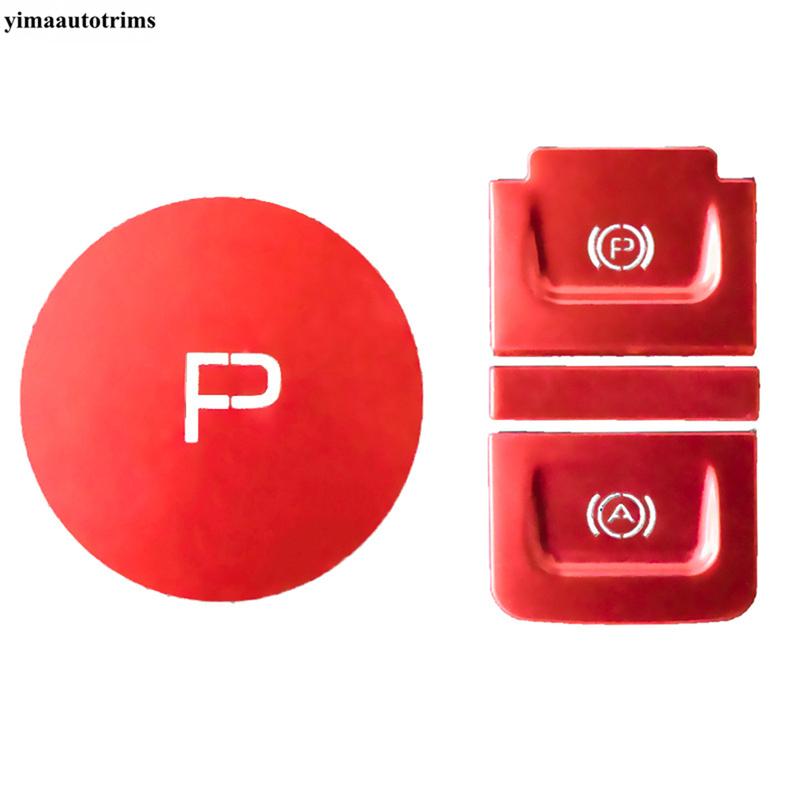 Auto P Button Hand Brake Gear Key Shift Knob Sequ Decor Cover Trim Red Interior Accessories For Haval Dargo / H6  - 2024