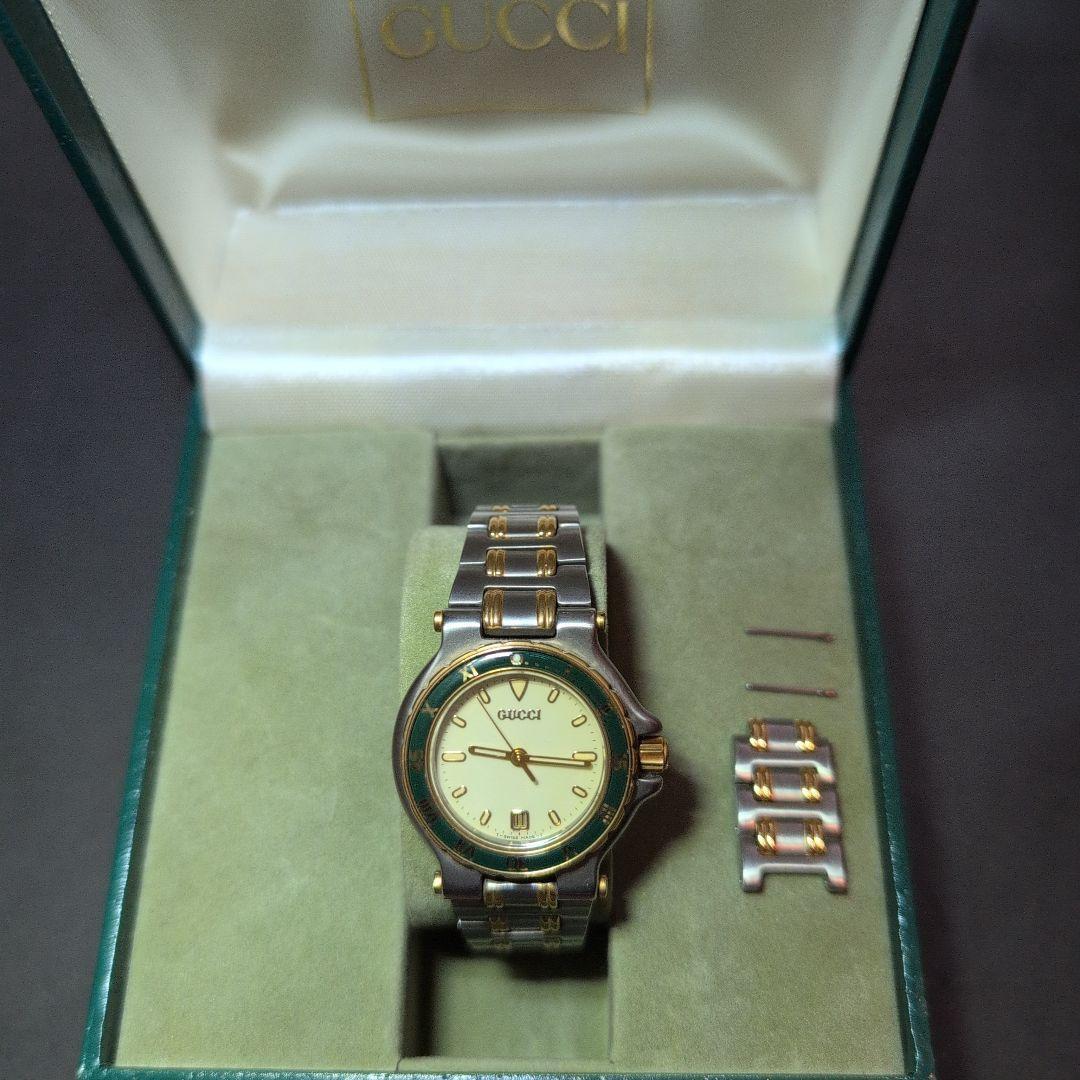 Used GUCCI 9700L ladies watch combination color [vintage]