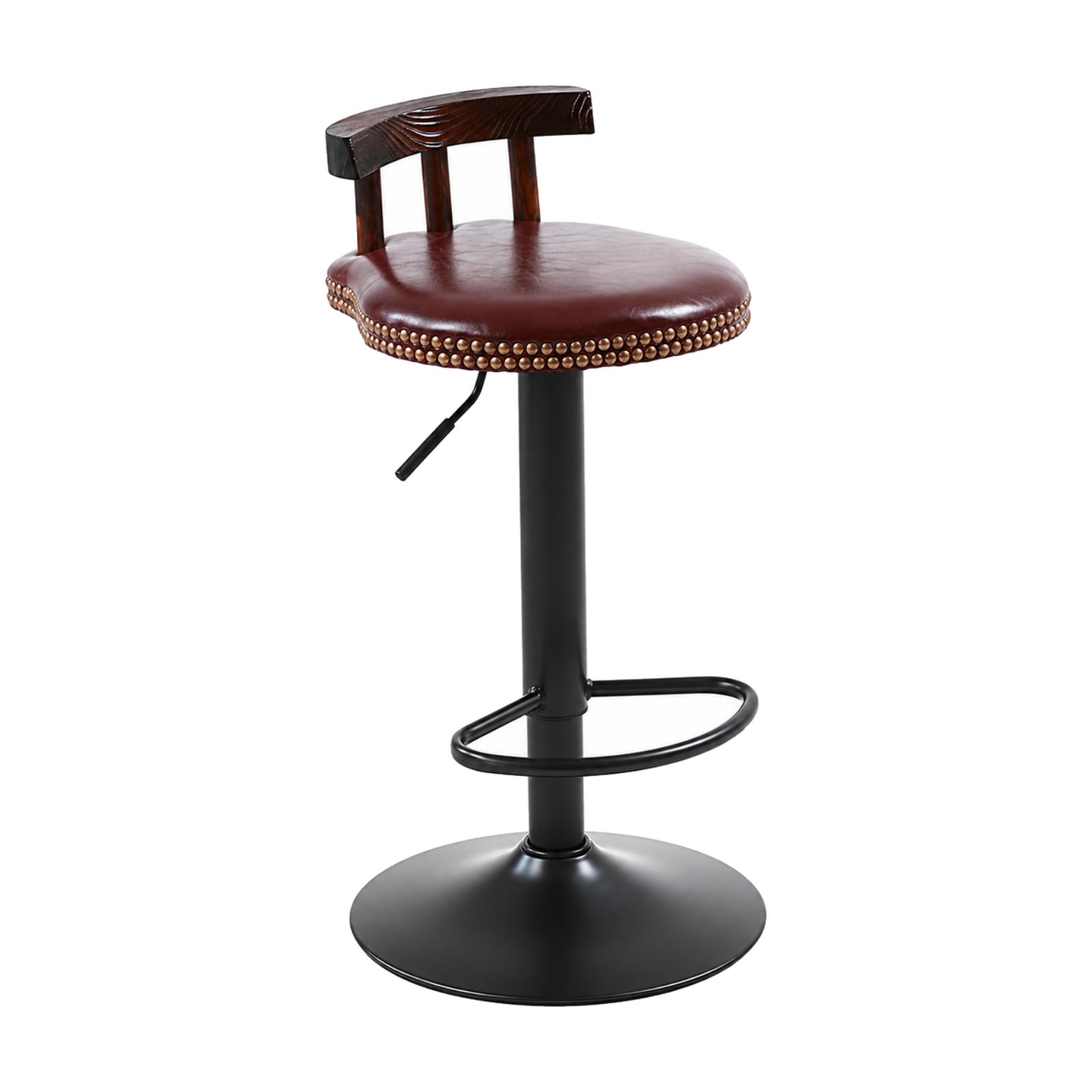Vintage Style Bar Stool with Ergonomic