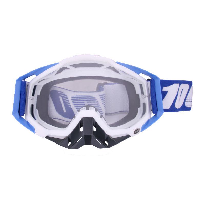 100 Off-Road Motorcycle Goggles with Nose Guard & Windshield Protection for Adults