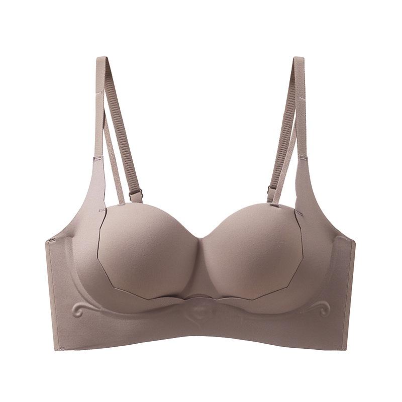 Traceless Underwear Women's Small Breasts Gather and Show Large Anti-sagging New Year's New Adjustment Type Breast Top Support Bra Cover