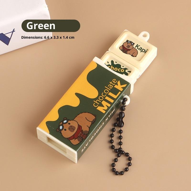 Simulation Chocolate Shaped Fidget Stress Relief Toy With Cartoon Patterns Portable Keychain Stress Relief For Kids Adults Gifts C