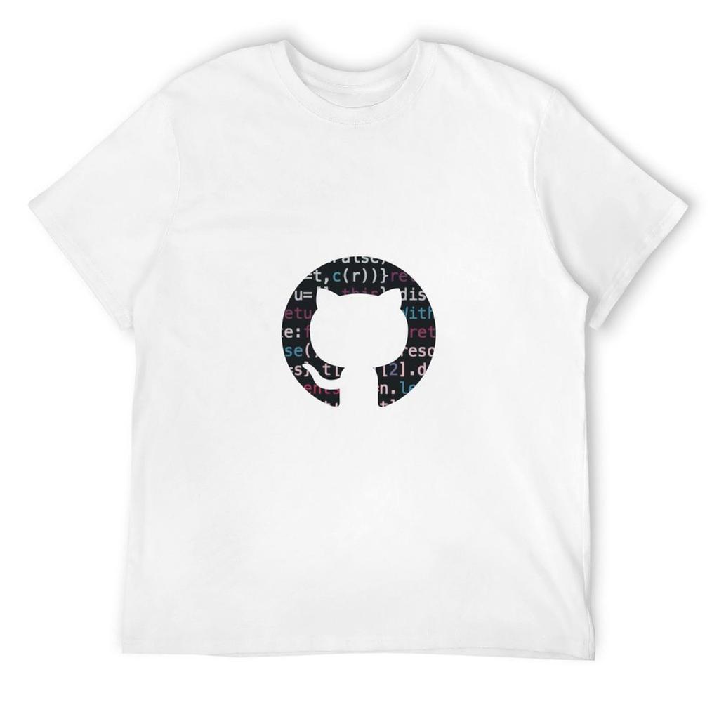 github programming coding T-Shirt boys animal print Man t-shirt man clothes sweat shirts, men