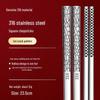 Essstäbchen-Set aus 316L Edelstahl, rutschfest, verbrühungssicher, quadratisch, für Hot Pot und Kinder